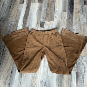 Brown flare pants